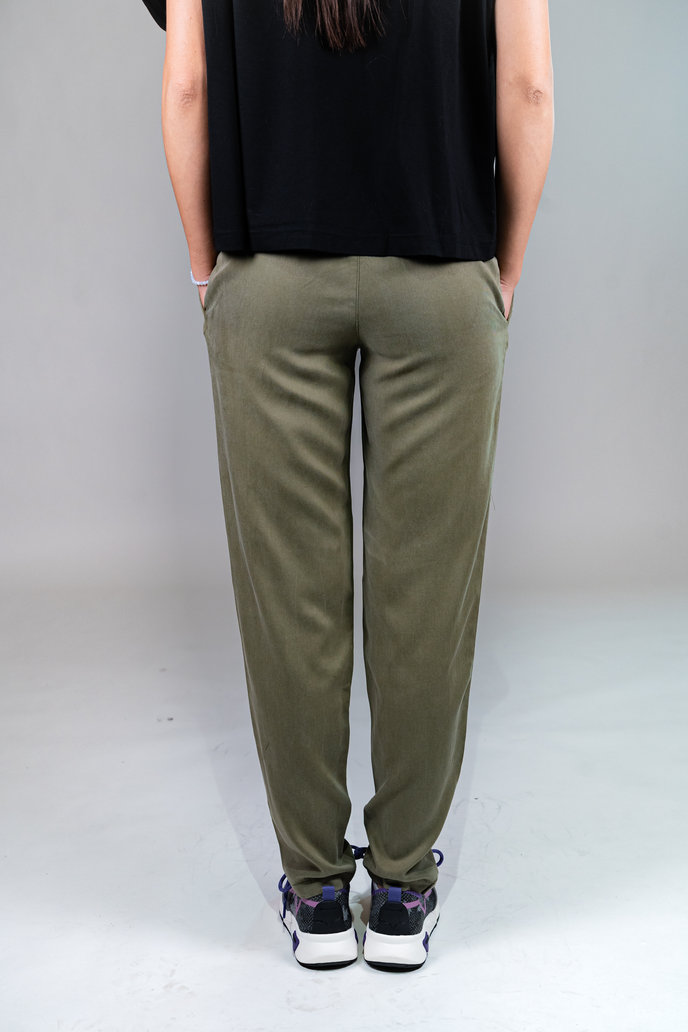 PEG LEG TROUSERS 15 CHTW zelené