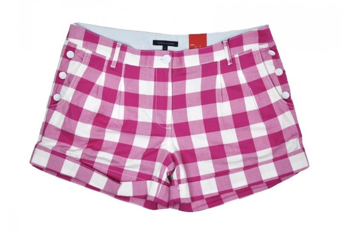 gina gingham rom bílo růžové