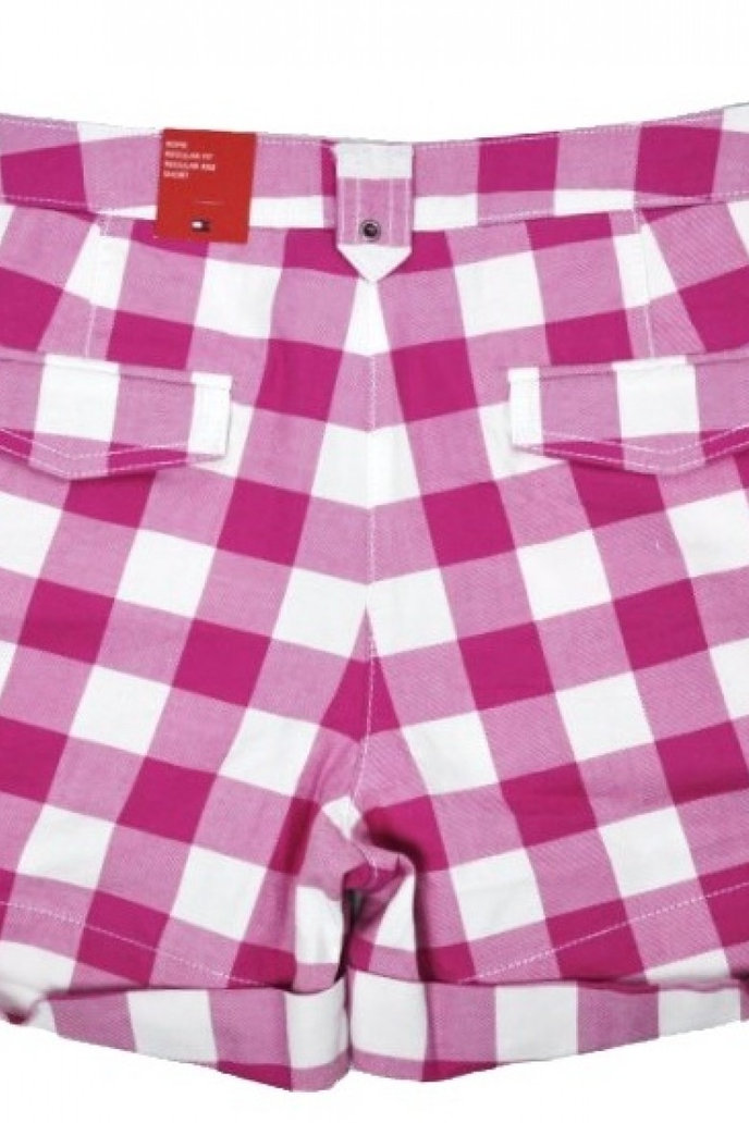 gina gingham rom bílo růžové