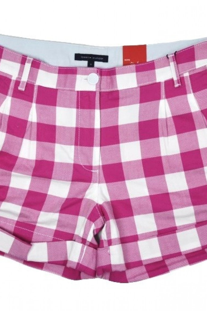 gina gingham rom bílo růžové