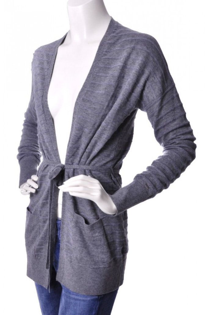 TULLY WRAP CARDI šedý