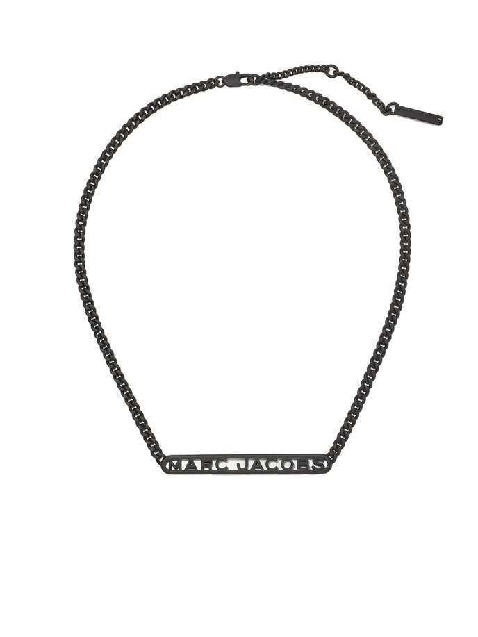 MONOGRAM DTM CHAIN NECKLACE černý