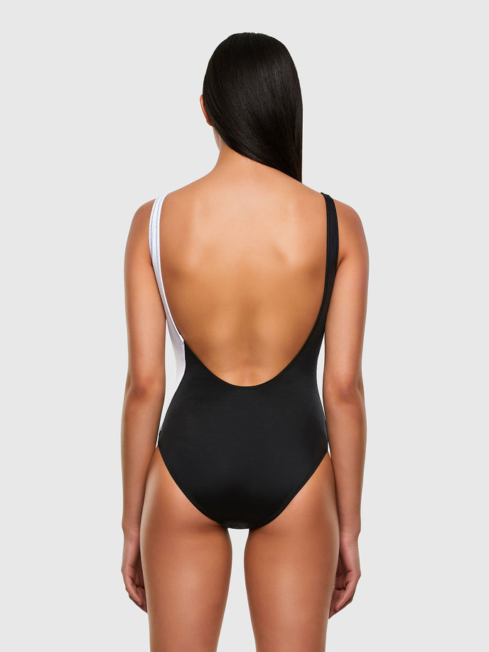 BFSWFLAMMYCUT SWIMSUIT černo-bílé