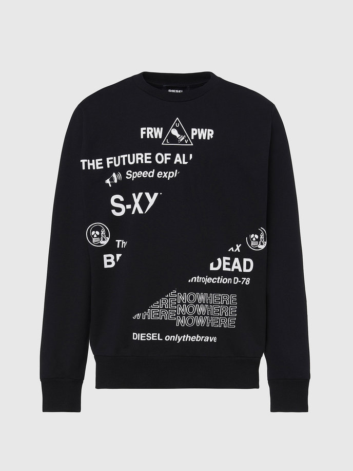 SGIRKFOLDED SWEATSHIRT černá