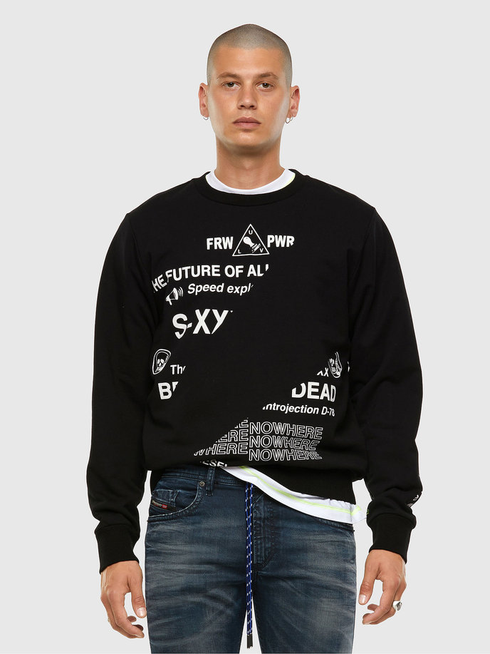 SGIRKFOLDED SWEATSHIRT černá