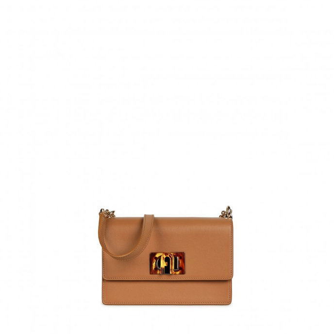 FURLA 1927 MINI CROSSBODY 20 - VITELLO SELLA LUX hnědá