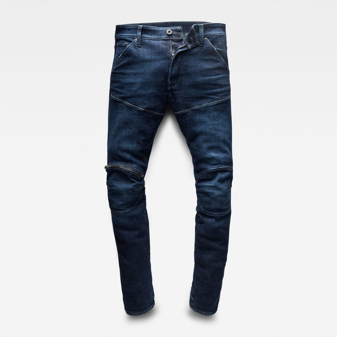 5620 3D ZIP KNEE SKINNY modré