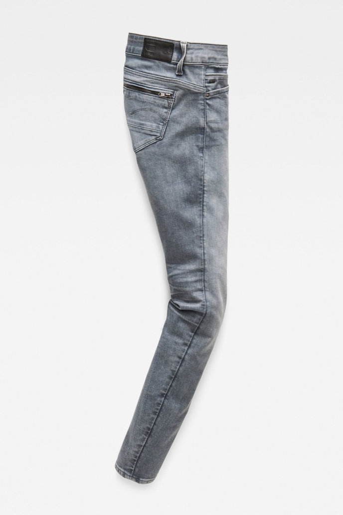 G-STAR Midge Zip Mid Skinny Wmn šedé