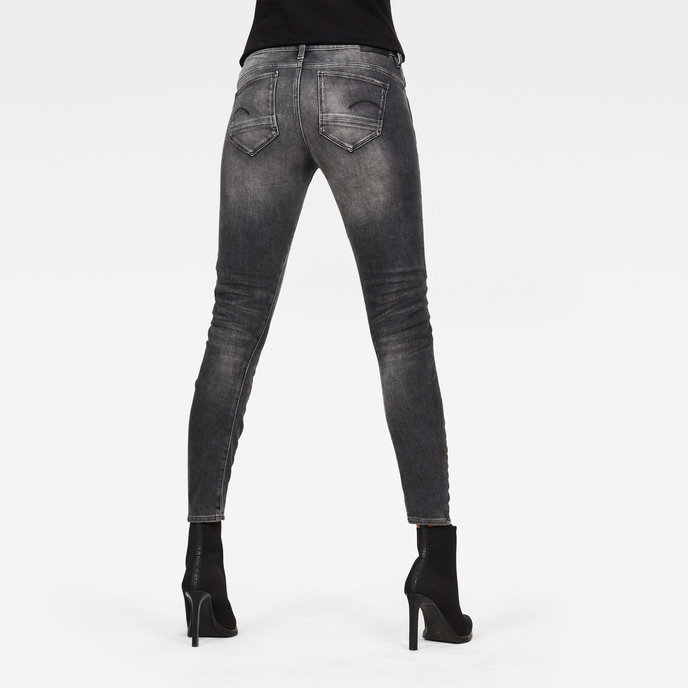 Arc 3D Mid Skinny Wmn černé