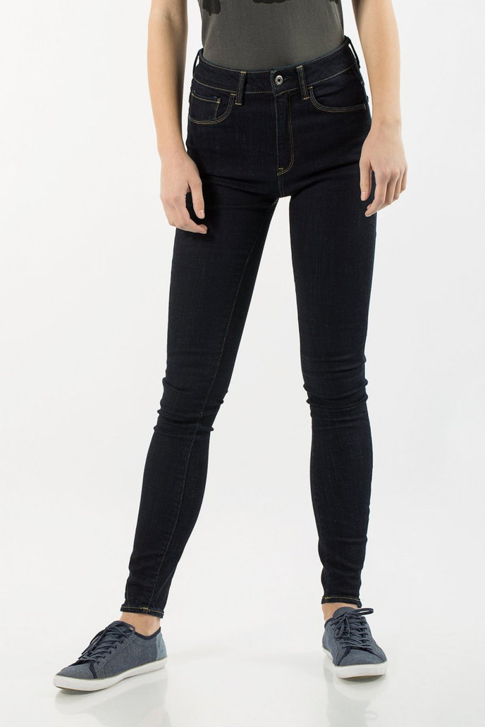 G-STAR 3301 Deconst High Skinny Wmn čierne