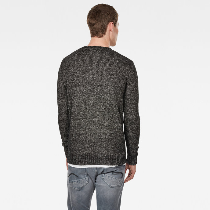 Mongram r knit ls černobílý