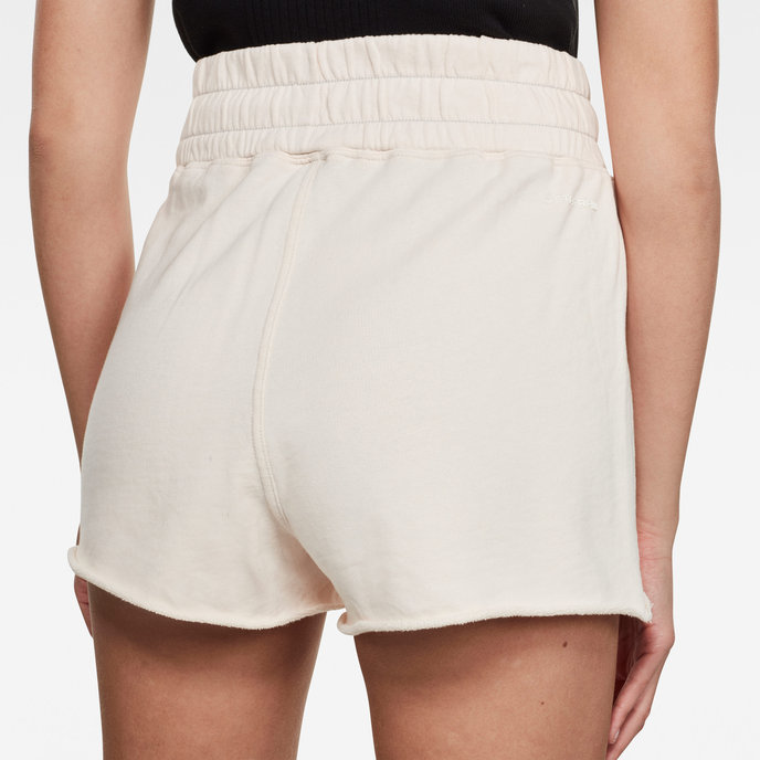 High waist sw short wmn bílé