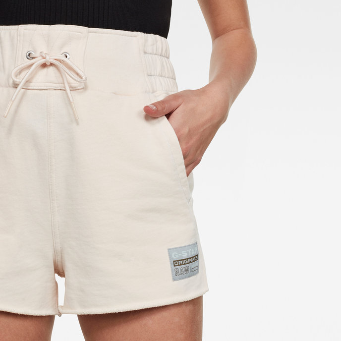 High waist sw short wmn bílé