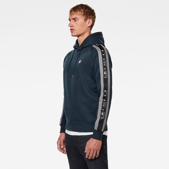 SPORT HEATHER STRIPE HDD SW L/S modrá