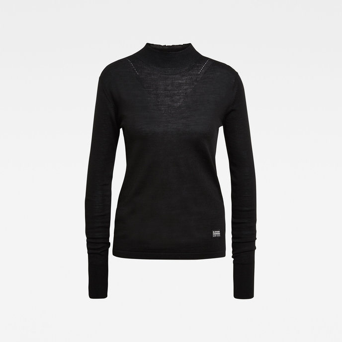 STOKYR TURTLE SLIM KNIT WMN L/S černý