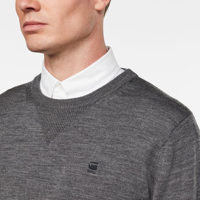 Premium Basic Knit r l\s šedý