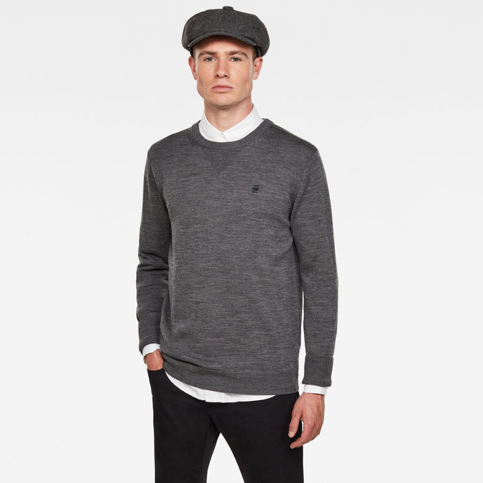 Premium Basic Knit r l\s šedý