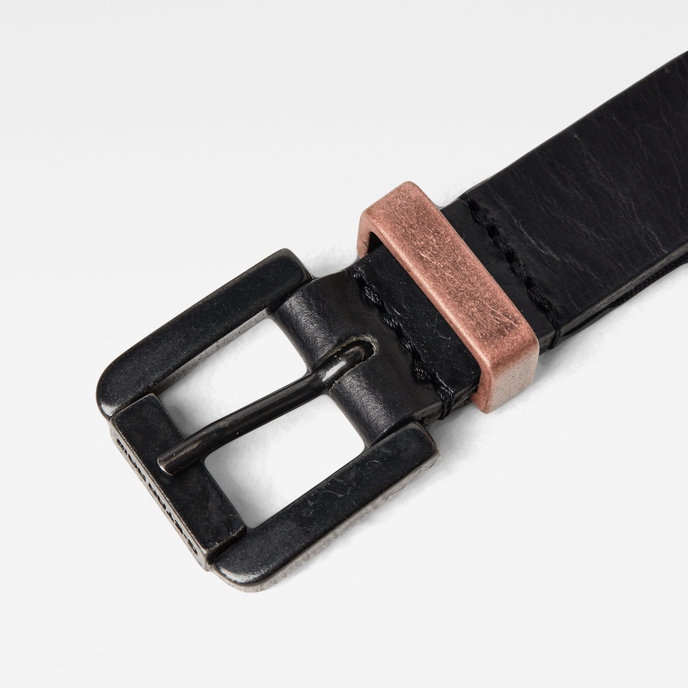 Khoma eyelet belt wmn černý