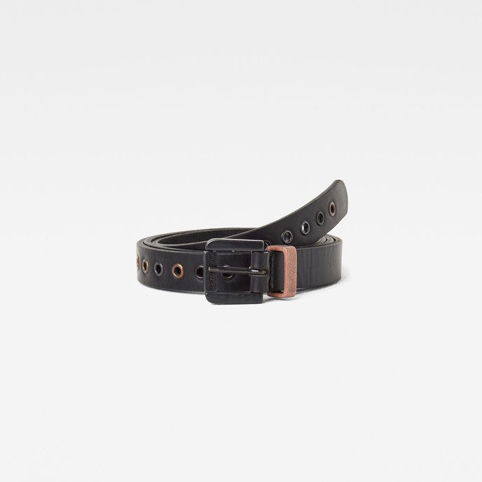 Khoma eyelet belt wmn černý