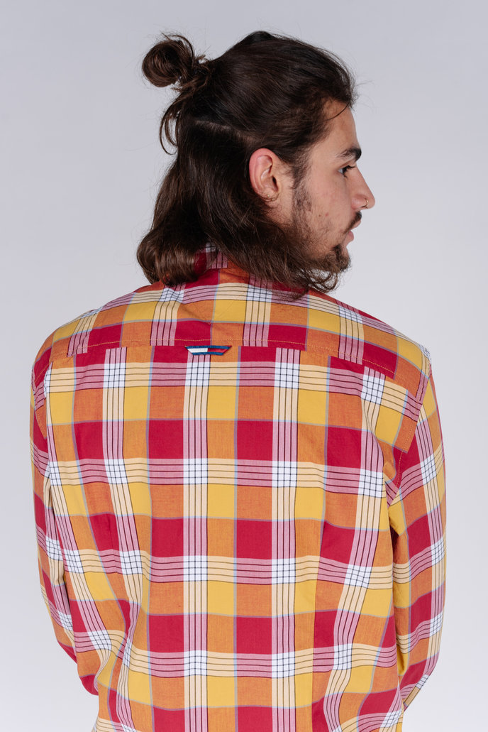 TJM ESSENTIAL POPLIN CHECK károvaná