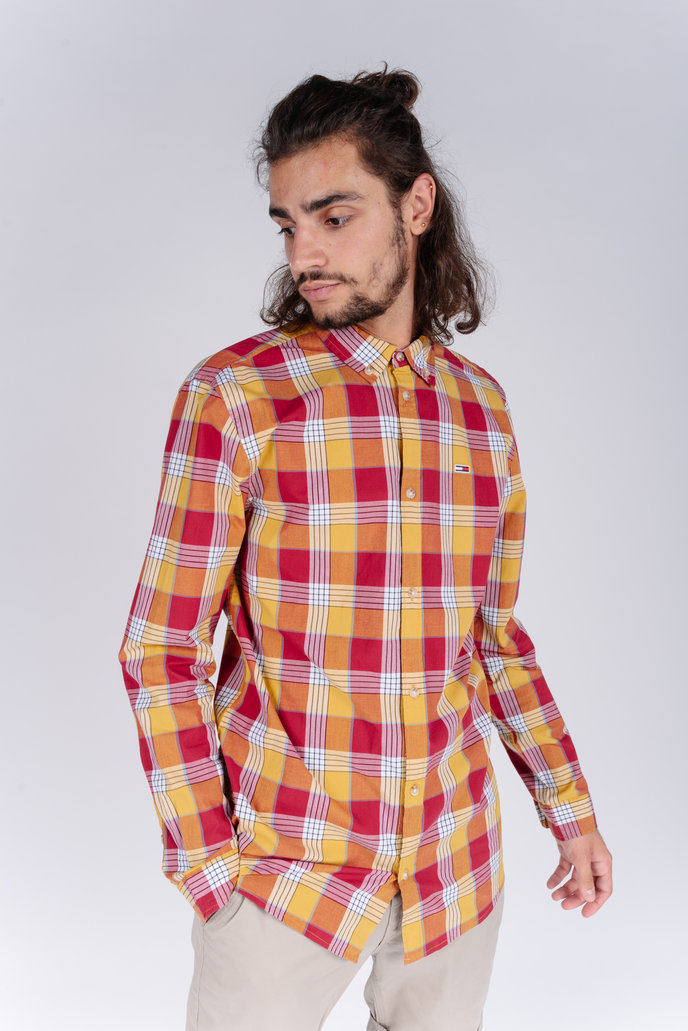 TJM ESSENTIAL POPLIN CHECK károvaná