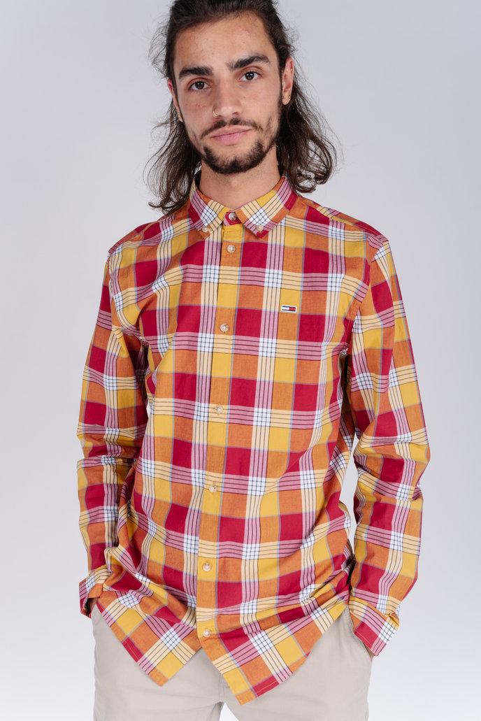 TJM ESSENTIAL POPLIN CHECK károvaná