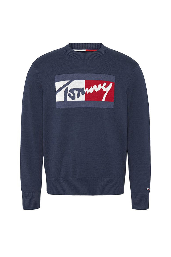 TJM BRANDED SWEATER modrý