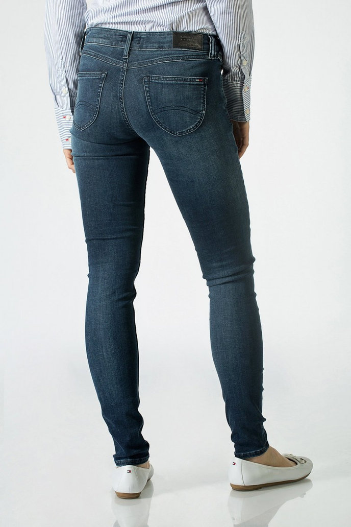 TOMMY HILFIGER LOW RISE SKINNY SOPHIE STBST modré