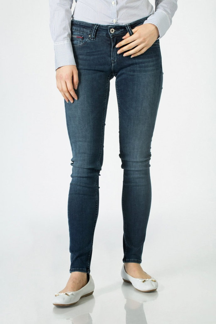 TOMMY HILFIGER LOW RISE SKINNY SOPHIE STBST modré