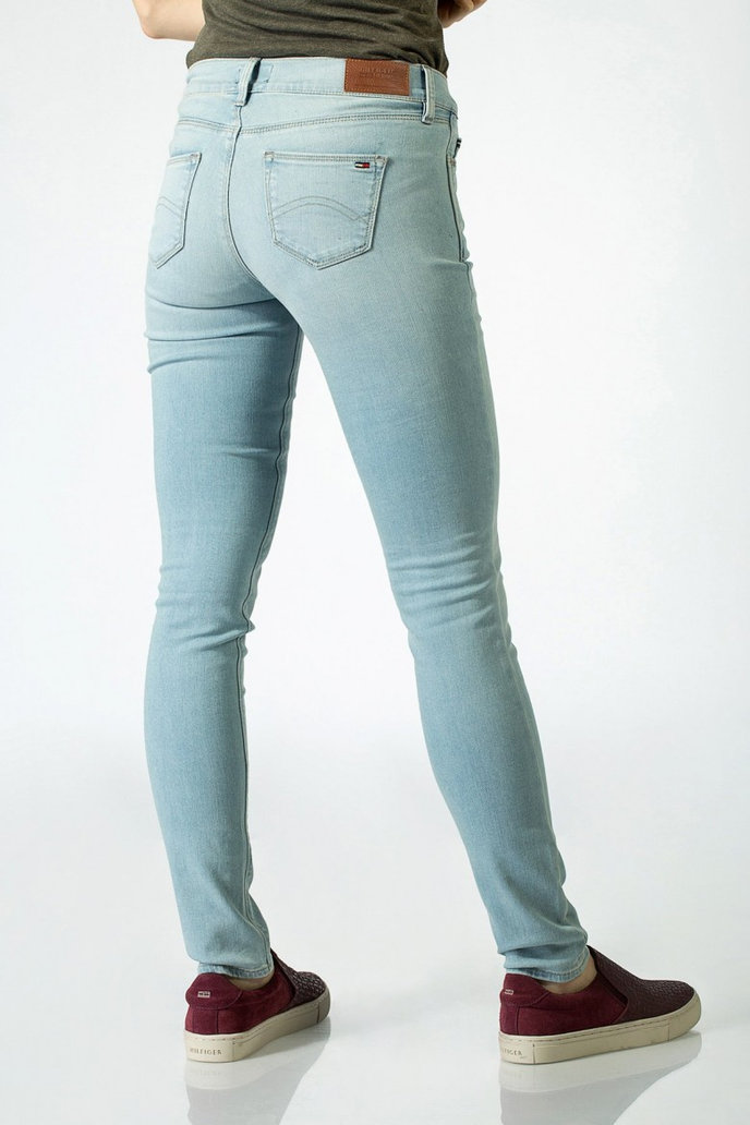 TOMMY HILFIGER MID RISE SKINNY NORA SGBST modré