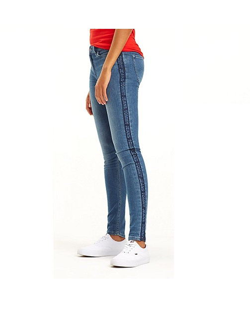 MID RISE SKINNY NORA SDLGM modré