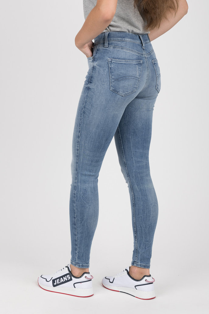 MID RISE SKINNY NORA 7/8 LRTBD modro-šedé