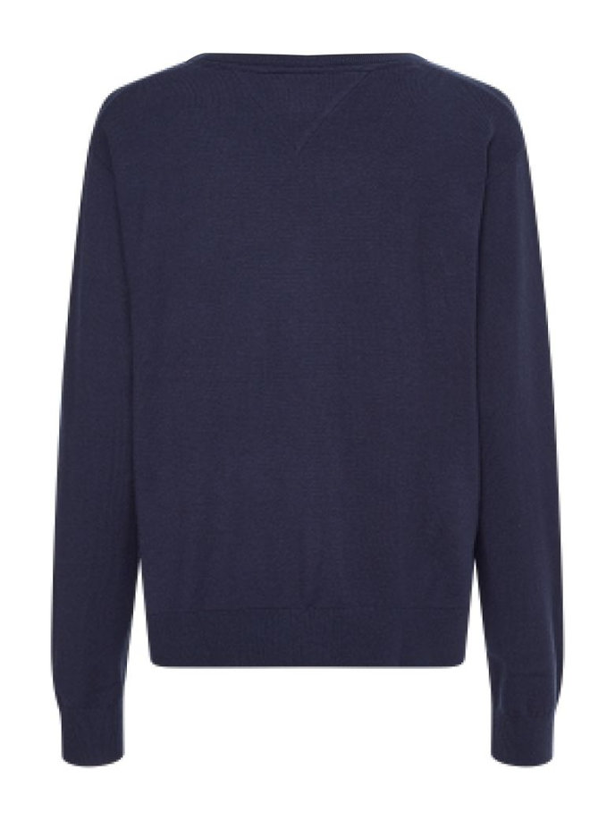 TJW V-NECK SWEATER modrý