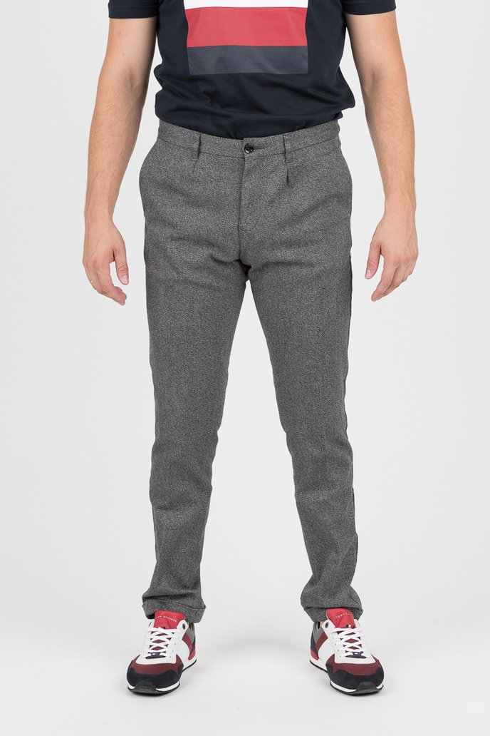 TOMMY HILFIGER STRAIGHT CHINO MOULINE TWILL šedé