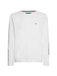 TOMMY LOGO LONG SLEEVE TEE bílé