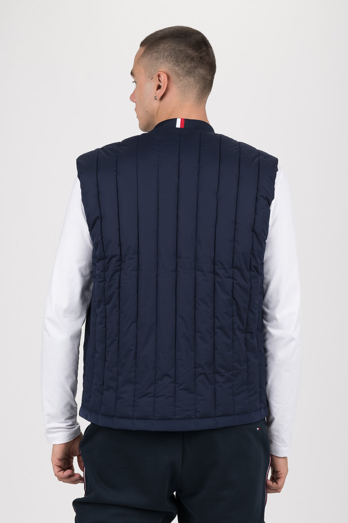 STRETCH QUILTED VEST tmavomodrá