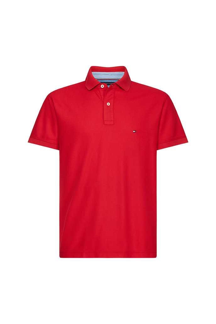 HILFIGER REGULAR POLO červené barvy