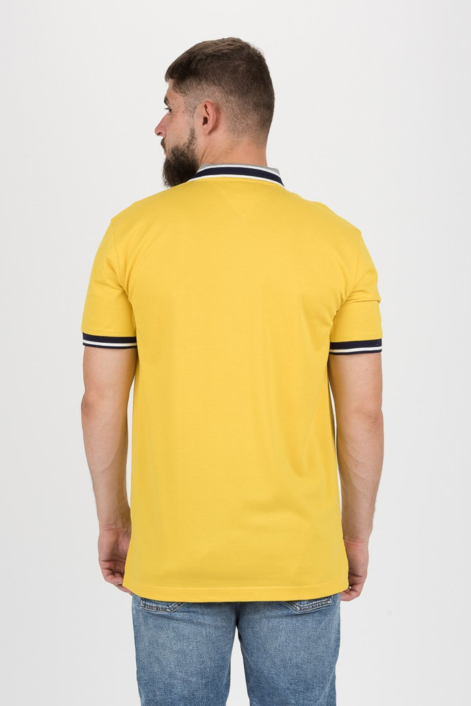 CONTRAST PLACKET REGULAR POLO žluté