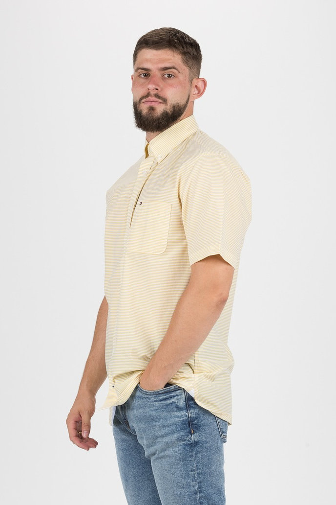 CLASSIC STRIPE SHIRT S/S světležluto-bílá