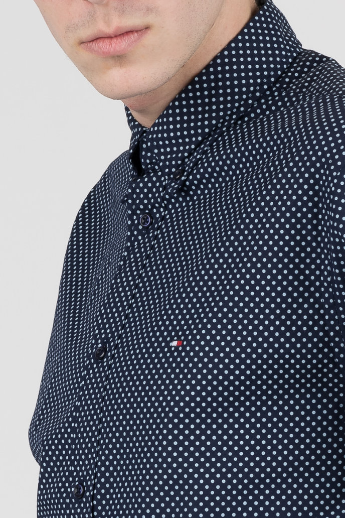 DOT PRINT SHIRT tmavěmodrá