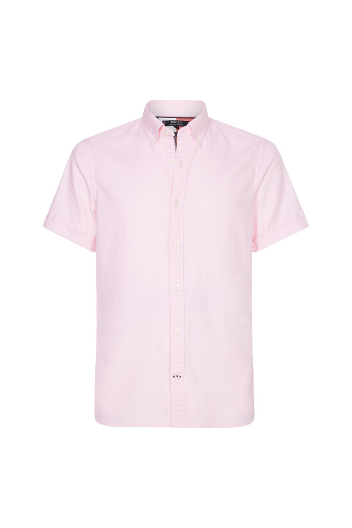 SLIM FLEX CO/LI DOBBY SHIRT S/S růžová