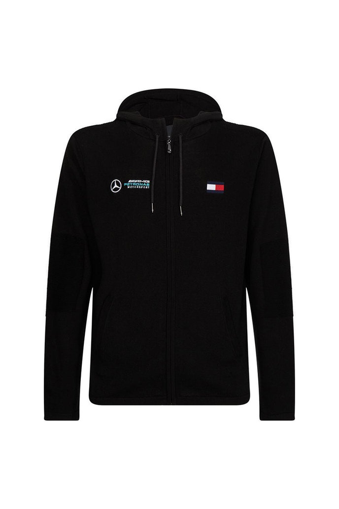 1 MB TECH HOODED ZIP THRU černý