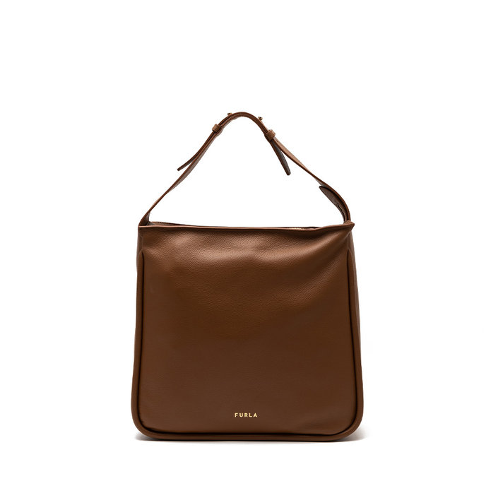 FURLA ESTER L HOBO - VITELLO ST.OASI DOUBLE hnědá