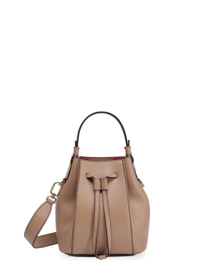 FURLA MIASTELLA MINI BUCKET BAG hnědá