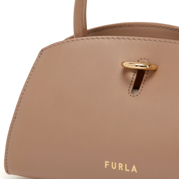 FURLA GENESI MINI TOTE hnědá