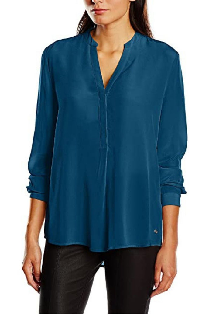 CYBIL BLOUSE LS modrá