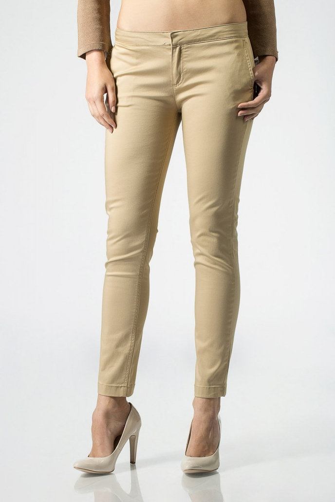 TOMMY HILFIGER SILVANA T8 SKINNY CHINO hnedé