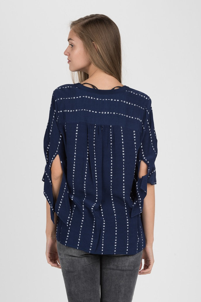 FALLEEN BLOUSE 3/4 SLV tmavomodrá