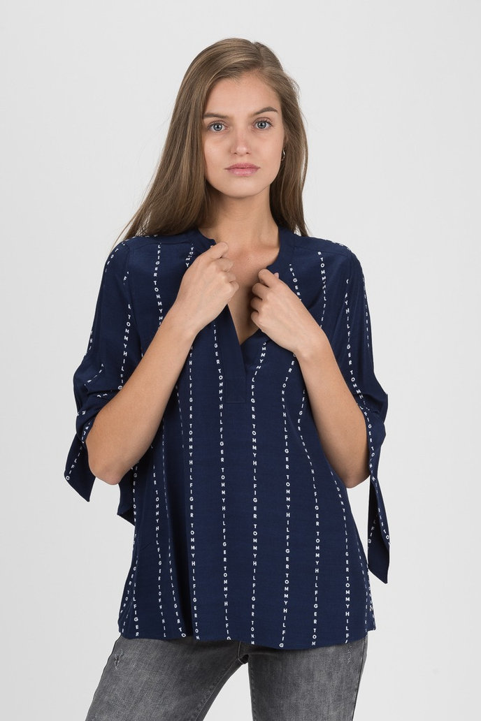 FALLEEN BLOUSE 3/4 SLV tmavomodrá