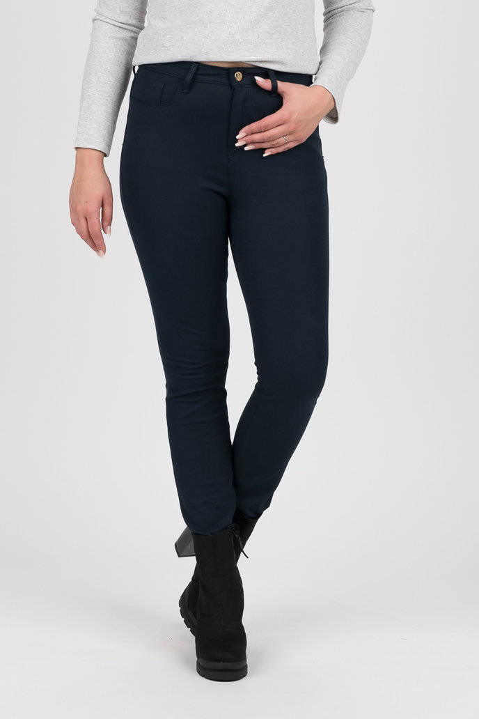 TH ESSENTIAL GABARDINE COMO PANT tmavomodré